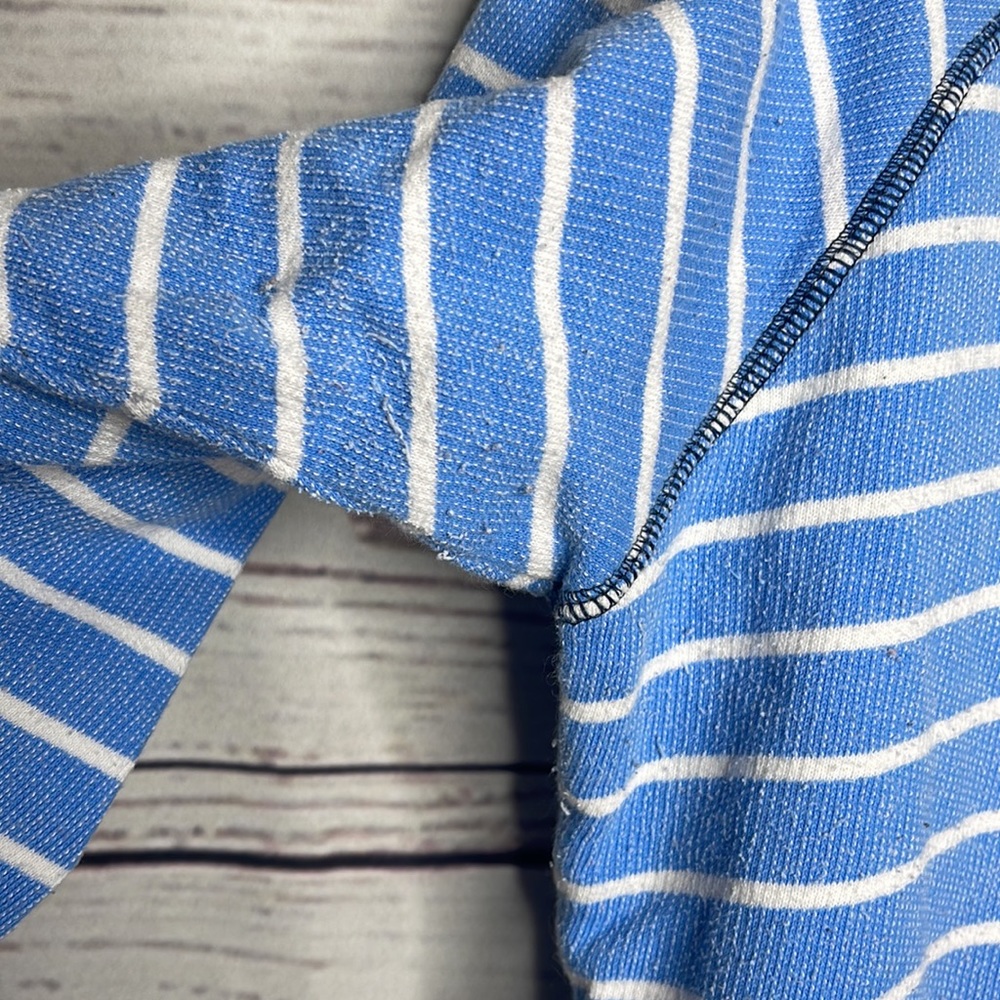 Columbia Blue White Striped Hoodie Pullover Sz Medium! - Picture 6 of 9